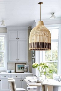 Lustre en rotin de bambou de qualité supérieure, lampe suspendue tissée pour projets de villas et d'hôtels - Product Image 4