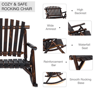 Sedia a dondolo da giardino per il comfort all'aperto - Product Image 4