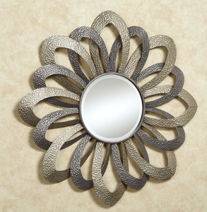 Miroir mural en fer de style vintage, fabrication OEM, design décoratif classique pour la maison, le salon, la chambre à coucher. - Product Image 1