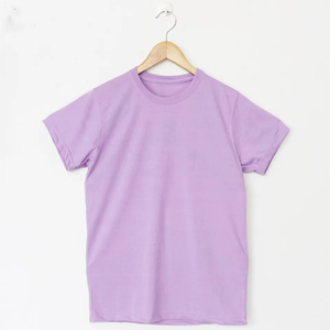 T-shirt homme col rond uni personnalisé de qualité supérieure, vente en gros, 100% coton, blanc cassé crème, manches courtes, pour impression - Product Image 1