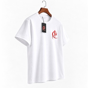 Camiseta Ligera y Transpirable de Punto para Hombre, Estilo Casual, OEM, MOQ Bajo, Venta al Por Mayor, 100% Algodón, Manga Corta, Lisa - Product Image 4