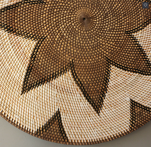 Artex Hai Nam Tapisserie murale tissée circulaire, motif géométrique abstrait, style bohème, décoration intérieure, salon - Product Image 4