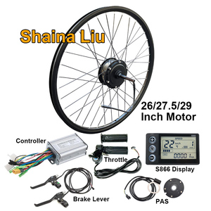 <span class=keywords><strong>Kit</strong></span> de Conversión de <span class=keywords><strong>Bicicleta</strong></span> <span class=keywords><strong>Eléctrica</strong></span> con Motor de 350W/500W para <span class=keywords><strong>Rueda</strong></span> <span class=keywords><strong>Delantera</strong></span>/Trasera de 26, 27.5, <span class=keywords><strong>28</strong></span> y 29 Pulgadas, 36V/48V - Product Image 2