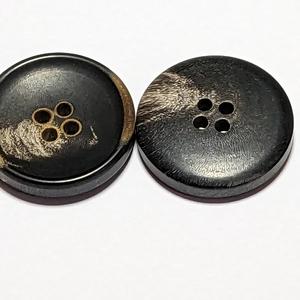 Boutons en corne de buffle véritable de haute qualité, logo personnalisé, accessoires de vêtement et de transformation, boutons de couleur corne naturelle - Product Image 3
