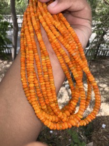 Orange <b>Opal</b> Beads Strand, Orange <b>Opal</b> Rondelle beads,3.5 to 4.5 mm <b>Opal</b> beads Fire <b>Opal</b> Beads <b>Necklace</b>, Beaded Jewelry - Product Image 3