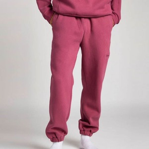 Pantalones Deportivos de Felpa Rosa Sólido para Mujer, Marca Relevo Industries, Cintura Media, Elásticos, Corte Regular, Largos, Casuales, con Bolsillos - Product Image 6