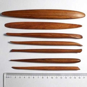 Crochets en bois naturel pour le tricot et les travaux du fil, outils de couture durables pour le bricolage et les projets faits main - Product Image 1