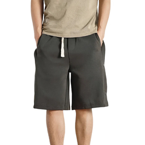 Shorts de sport décontractés pour hommes et garçons, avec cordon de serrage sur le côté, gris foncé - Product Image 3