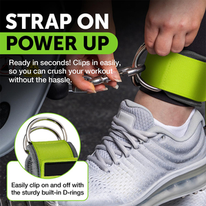 Gym Cable Machine <b>Ankle</b> Straps Heavy Duty Leg Workout <b>Support</b> for Glute Kickback Strength Training Exercise Use - Product Image 6