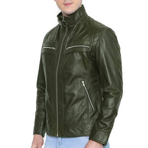 Chaqueta de Cuero para Hombre Más Vendida, Suministro de Fabricante Confiable, Estilo Moto y Biker - Product Image 4