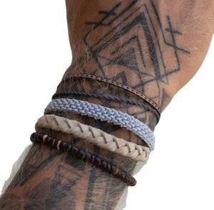 Koh Lanta <b>Mens</b> Bracelet Set Rope Bracelet <b>Men</b>, Nautical Rope Bracelet, Surfer Bracelet - Product Image 1