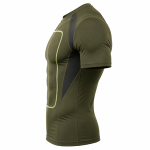 Custom <b>Men's</b> <b>Compression</b> T <b>Shirt</b> Quick Dry Breathable Gym Base Layer Athletic Fitness Running Sports Training Slim Fit Canvas - Product Image 4