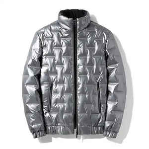 Men's Winter Casual Puffer <b>Jacket</b> Waterproof Breathable Long-Sleeved Windproof Embroidered Customizable High Quality Wholesale - Product Image 2