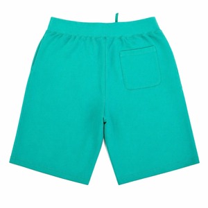 Pantalones Cortos Bermuda para Hombre, Color Verde Sólido, Diseño Boca de Tiburón, 100% Algodón, Anti-UV, Cintura Elástica, Corte Medio, Tejido Casual con Bolsillo Trasero - Product Image 6
