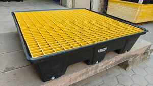 Paleta de Plástico Misa de Una Cara con Entrada Bidireccional para Contención de Derrames, con Capacidad Dinámica de Carga de 0.5t - Product Image 5