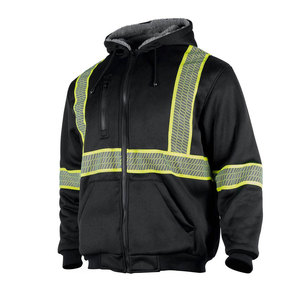 Perfectionists High Visibility <b>Waterproof</b> Breathable Zippered Reflective Softshell CE Certified <b>Work</b> Jacket OEM Service - Product Image 1