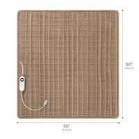 Plaid chauffant 50x60 pouces, tissage gaufré, 12 niveaux de chaleur, chauffage rapide, minuterie 1-12h, protection contre la surchauffe, vente en gros usine
