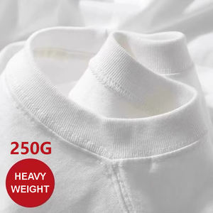 Camiseta de algodón lisa informal extragrande para hombre, con impresión DTG de logotipo personalizado, al por mayor, de alta calidad. - Product Image 3