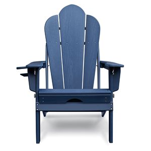 Chaise Adirondack multifonctionnelle HDEP avec repose-pieds pliable réglable et porte-gobelet - Product Image 3