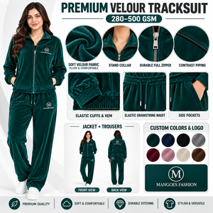 Veste de survêtement unisexe grande taille en velours doux uni, délavé à l'acide, 100 % polyester, respirante et écologique, avec fermeture éclair intégrale - Product Image 6