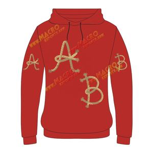 เสื้อฮู้ดขนแกะแฟชั่นสำหรับผู้ชายผ้าโพลีเอสเตอร์/ ผ้าฝ้ายแบบซ้อนทับสีตัวหนาระบายอากาศได้ดีแห้งเร็ว - Product Image 2