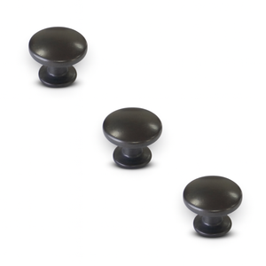 Classic Zinc Alloy Contemporary Cabinet <b>Knob</b> Matte <b>Black</b> Furniture Handle Eco-Friendly Durable Bedroom Living Room Kitchen - Product Image 2