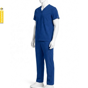 SAMAVIA Unisex Short Sleeve High-Design Scrubs Suit for Patients <b>Doctors</b> Hospital Staff Hospital Uniforms Manufacturer - Product Image 3