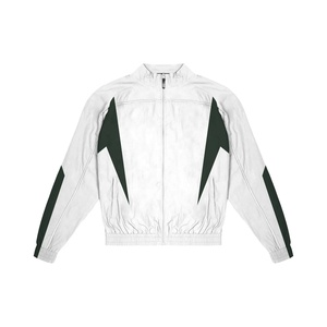 OEM Streetwear personalizado Vintage Full Zipper Pullover Color sólido de los hombres rompevientos chaqueta al aire libre para los hombres - Product Image 1