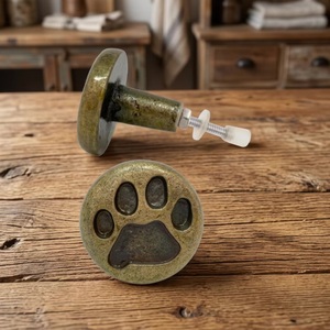 Ba Cast Iron Industrial Design Paw Print Adjustable Multi-Function Drawer Knob <b>Rustic</b> Furniture Handle Dresser Cabinet - Product Image 3