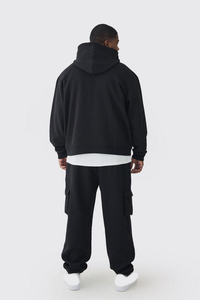 Vente en gros de sweats à capuche unisexes pour hommes, épais, en molleton de coton, coupe oversize, décontractés, avec poche avant et logo, pour l'automne, style USA Y2K - Product Image 3