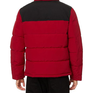 Bubble Puffer Jacket Unisex Outdoor Warm Quilting <b>Coat</b> Zipper Closure Custom Logo Long Regular 100% Nylon Stand Collar Front - Product Image 5