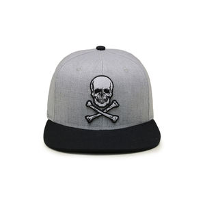 Gorra Snapback Deportiva con Logotipo Personalizado, Bordado de Calavera Premium, Visera Plana, Tela Personalizada, Dos Tonos, Estilo Hip Hop, Venta al Por Mayor - Product Image 2