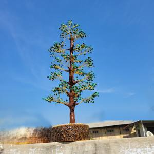 2026 Haute Qualité Arbre en malachite sculptée en copeaux, Pierre précieuse minérale naturelle, Écologique, Feng Shui de l'Amour, Décoration d'intérieur, Cadeau - Product Image 1