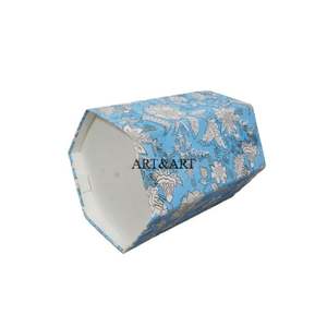 Méthodes créatives de réutilisation des boîtes en carton pour la fabrication de poubelles à imprimé floral artisanal, tissu 100% coton de haute qualité, logo personnalisé - Product Image 4