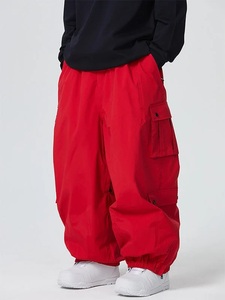 Pantalon de neige technique unisexe haut de gamme, coupe ample, grandes poches utilitaires, imperméable 10 000 mm -Tex, grandes tailles, pour l'hiver toute la journée - Product Image 2