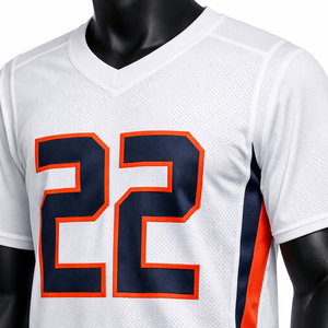 Ensemble d'uniformes de lacrosse personnalisés pour hommes, maillot et short, col en V, séchage rapide, respirant, polyester, kit d'équipe avec sublimation et nom personnalisé - Product Image 6