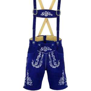 Lederhosen Bavaroises Bleues Authentiques pour l'Oktoberfest, Tailles EU du 46 au 60 - Product Image 2