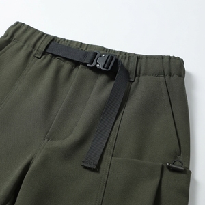 Pantalon décontracté pour homme AMIB SPORTS en lin/coton sergé, respirant, mi-lourd, coupe droite, brodé, taille élastique - Product Image 6