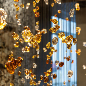 Lámpara de Araña de Cristal Grande Personalizada <span class=keywords><strong>para</strong></span> Hoteles, Iluminación Interior Colgante, Altura Ajustable, Lámpara de Techo <span class=keywords><strong>para</strong></span> Vestíbulo - Product Image 3