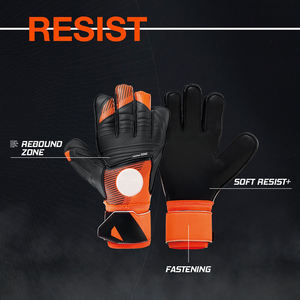 Gants de gardien de but de football professionnels en gros, protection renforcée, protège-doigts, en latex, pour le football en extérieur, imperméables et ajustables - Product Image 2