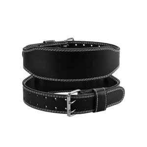 Customized Thick Non-Slip Heavy Duty Cowhide Weightlifting <b>Belt</b> Comprehensive Protection Waist Support for Gym Fitness Unisex - Product Image 1