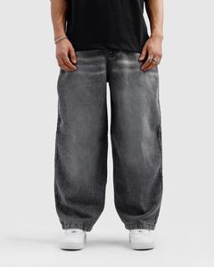 NARROWTEX Jeans Rectos Gris Oscuro para Mujer, Cintura Media, Lavado Claro, 100% Algodón, Corte Regular, Pantalones Largos Casuales, Rayados y Transpirables - Product Image 1