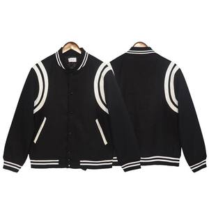 Nouvelle Offre Vente en Gros Vestes Varsity Blanches d'Hiver pour Couples, Style Baseball Homme 100% Laine Hip Hop, Service OEM Personnalisé de Haute Qualité - Product Image 2