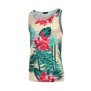 เสื้อกล้ามลำลองผู้ชาย พิมพ์ลายแบบซับลิเมชั่น ระบายอากาศได้ดี เป็นมิตรกับสิ่งแวดล้อม ปรับแต่งได้ คุณภาพสูง ขายดี - Product Image 4