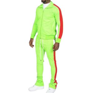 Men's Long Sleeve <b>Velour</b> <b>Tracksuit</b> 2-Piece Set Eco-Friendly Winter Sweat Suits Stacked Pant Joggers Plus Size New Collection - Product Image 4
