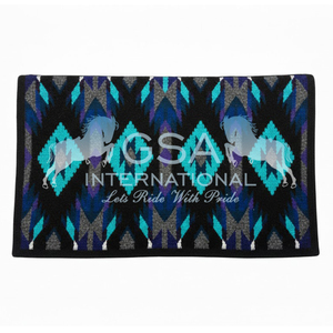 Couvertures de selle western surdimensionnées 34x42, 100% laine de Nouvelle-Zélande, personnalisables, pour l'équitation sportive et les compétitions. - Product Image 4