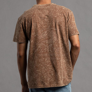 Vêtements de mode haute performance, légers, confortables, design tendance, t-shirts pour hommes effet délavé pour un style de vie urbain actif. - Product Image 5