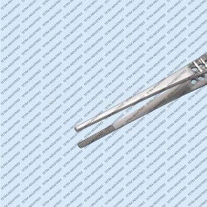 Pince à pansements à embout dentelé de 6 pouces (2 cm) en acier inoxydable allemand, pince chirurgicale médicale certifiée CE - Product Image 2