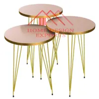 Металлический боковой столик и журнальный столик для спальни, уникальный дизайн, золотые боковые и концевые барные стулья, новейший боковой столик Lotus