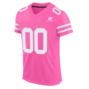 Jersey de Fútbol Americano Personalizable con MOQ Bajo, Ropa Deportiva Transpirable de Manga Corta con Poliéster 100% de Alta Calidad - Product Image 1